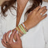 Coral | Silver | Lumos Ceramic Expression Bracelet
